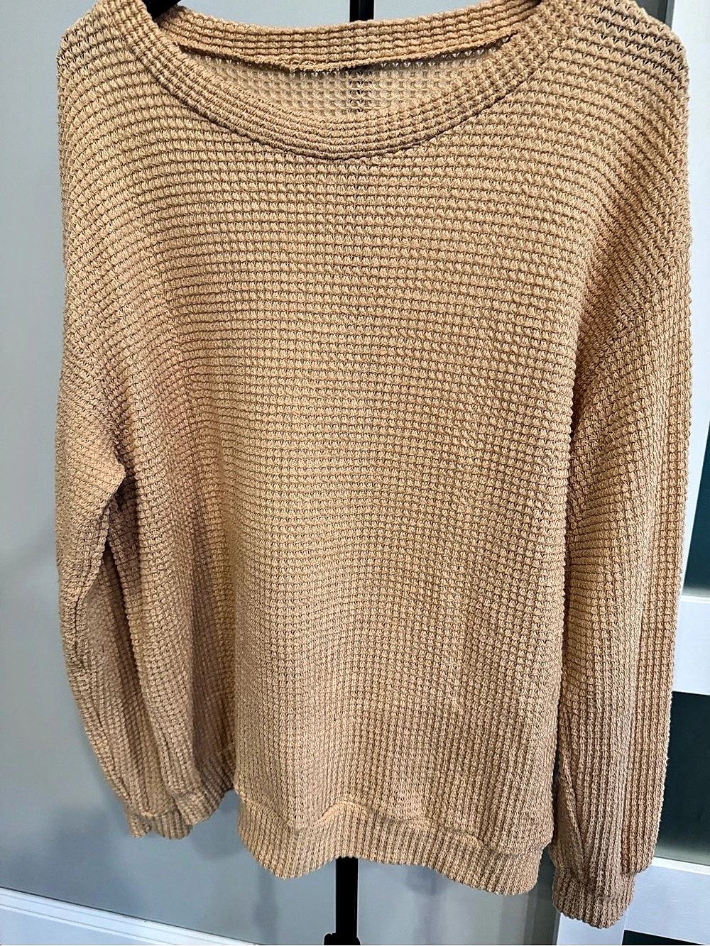 Women’s sweater Textured Knit Sweater in Brown Size XL Like New